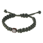 Preview: Ernstes Design, Herrenschmuck, Makramee Armband, Silk Wood, Edelstahl, A710